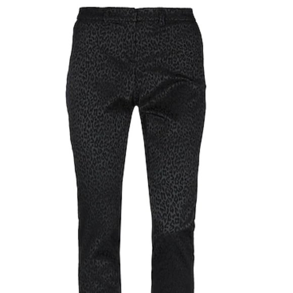 MESSAGERIE tailored Tuxedo pants black dress slight print some stretch - Picture 1 of 3